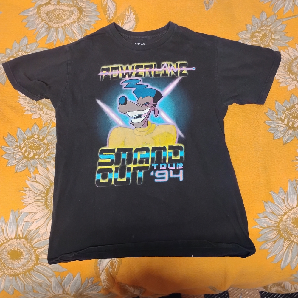 Disney Powerline Black Graphic Tee